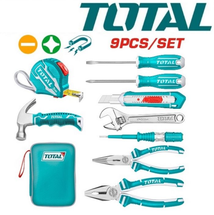 Ձեռքի Գործիքների հավաքածու TOTAL THKTHP90097 9կտոր 35144