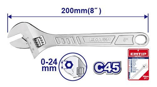 EAWH130822 ԷՄԹՈՊ Կլյուչ ռազվադնոյ N8 200մմ
