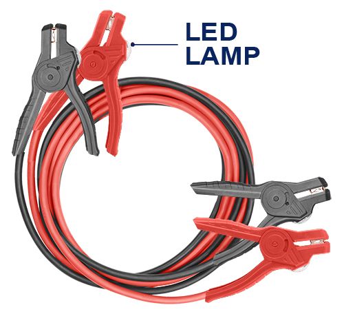 Провода пусковые с подсветкой Emtop EBCEL0601