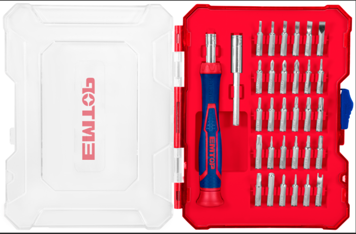 Отвертка с битами для точных работ 32шт Emtop EBST03202