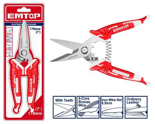 Ножницы электрика Emtop ECCT018701