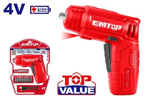 Cordless screwdriver Emtop ECSR0402