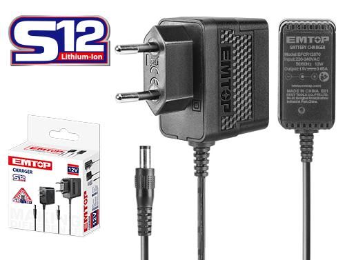 Battery Charger S12 Emtop EFCR12070