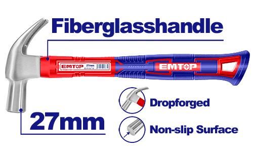 Молоток-гвоздодер Emtop EHAMCH2701