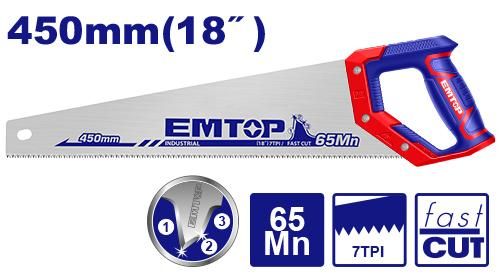 Ножовка по дереву Emtop EHAS4502