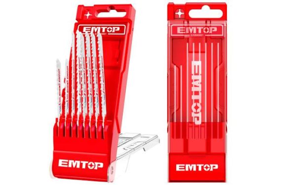 Набор полотен для лобзика 8шт Emtop EJSB80801