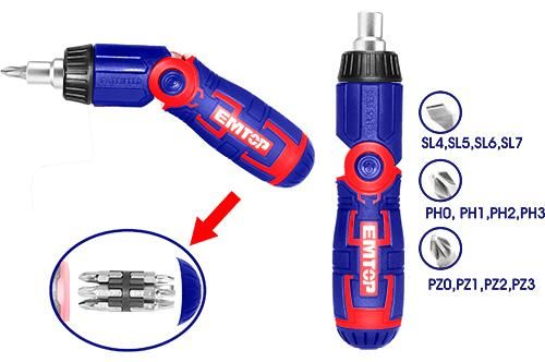 ESDRH1202 ԷՄԹՈՊ Պտուտակահան 13v1, SL4,5,6,7, PH0,1,2,3, PZ0,1,2,3  6.35 x25 մմ