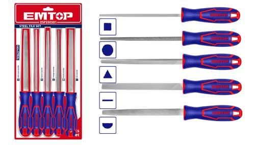 Набор напильников 5шт Emtop ESFSS0501