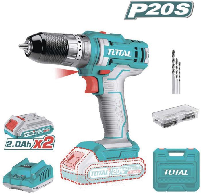 Մարտկոցային հարվածային պտուտակադարձիչ TOTAL TIDLI201452 34030