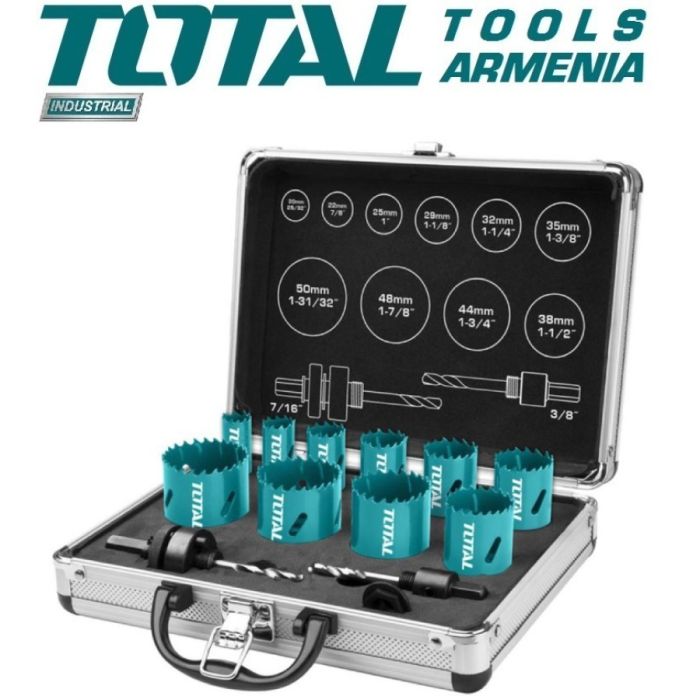 Набор биметаллических кольцевых пил из 12 предметов (TACSH1121 )