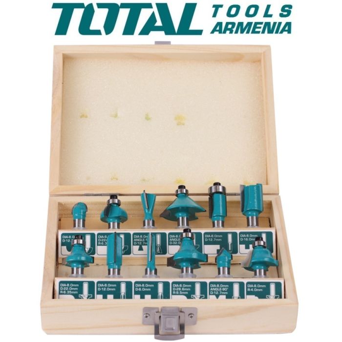 Ֆրեզի գլխիկների հավաքածու TOTAL TACSR1121 4220