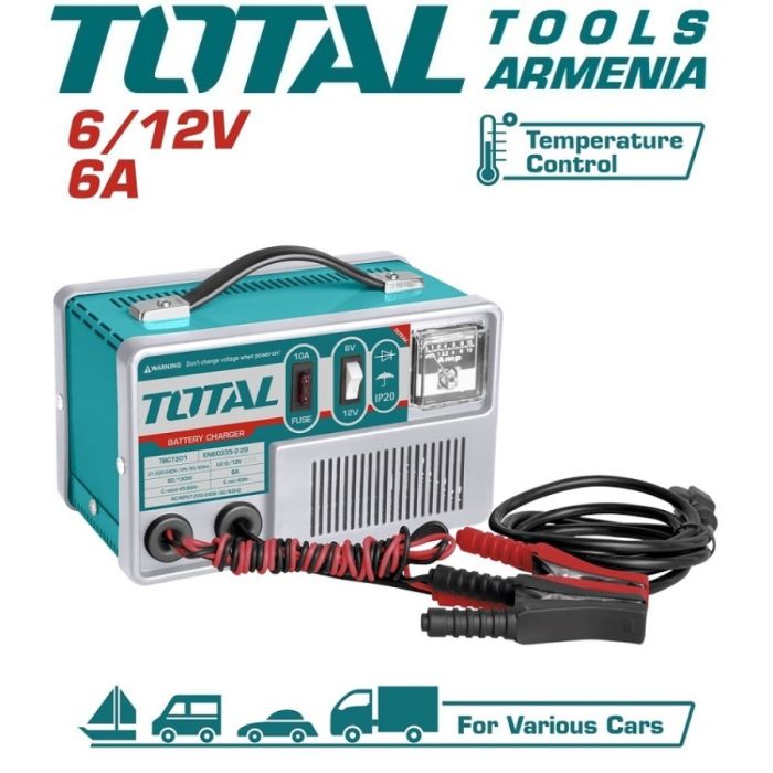 Зарядное устройство для аккумуляторов 6 / 12В (TBC1501)
