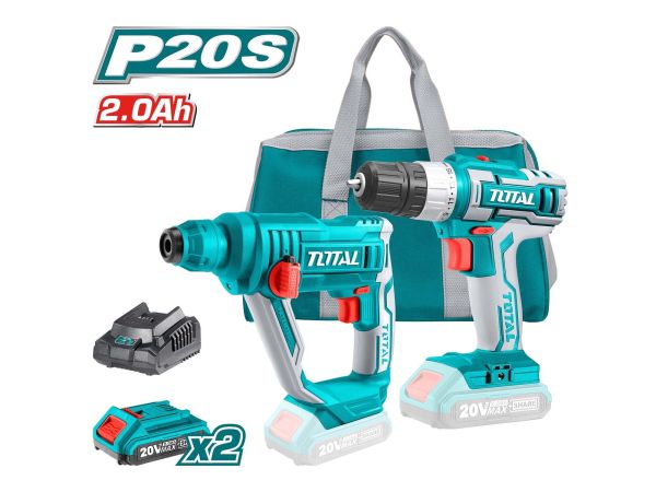 Перфоратор и Дрель - Шуруповерт Аккумуляторная 20 В,2А (TCKLI2008)