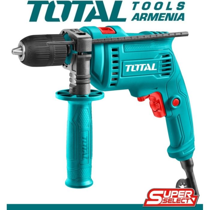 Электрическая Ударная  Дрель / Быстрозажимной / 680 Вт / 3000 об/мин / 13 мм / 48000 уд / мин (TG1061356-2)