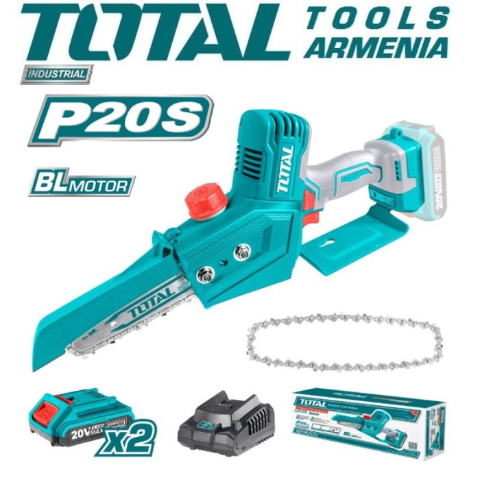 Սղոց մինի շղթայավոր 20 Վ 6" մարտկոցով (Լիթիում-իոնային) TGSLI20683 23470