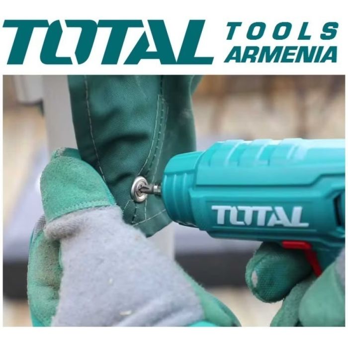 Գործիքների հավաքածու 38 կտոր 4V պտուտակահանով TOTAL THKTHP10386 33930