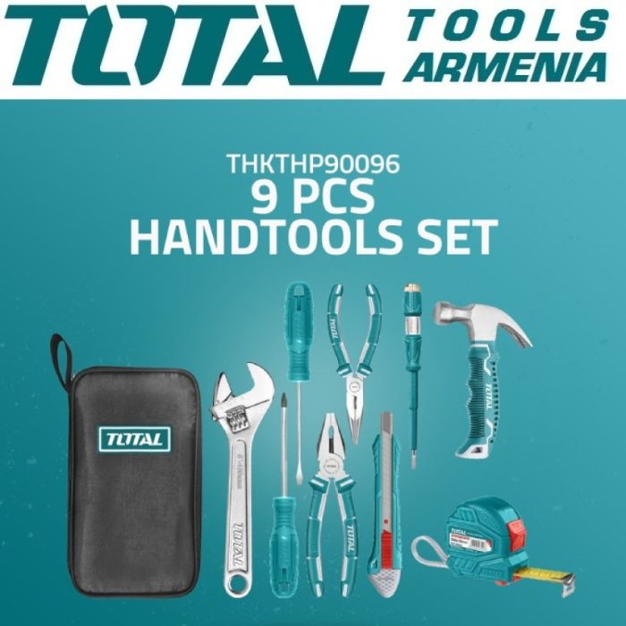 Ձեռքի Գործիքների հավաքածու TOTAL THKTHP90096 9կտոր 14487
