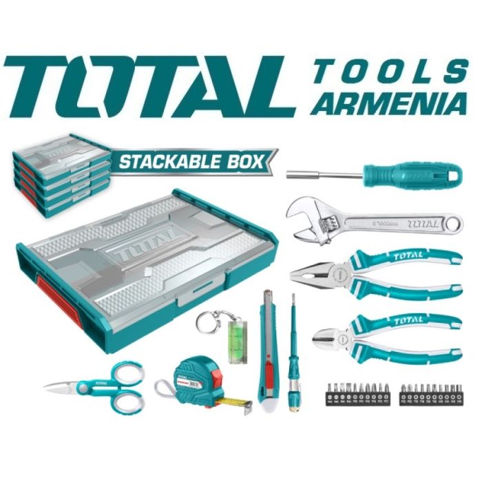 Գործիքների հավաքածու TOTAL THKTV02H291 29կտ 16633