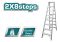 Двусторонняя лестница 2 x 8 ступенек (THLAD01081)