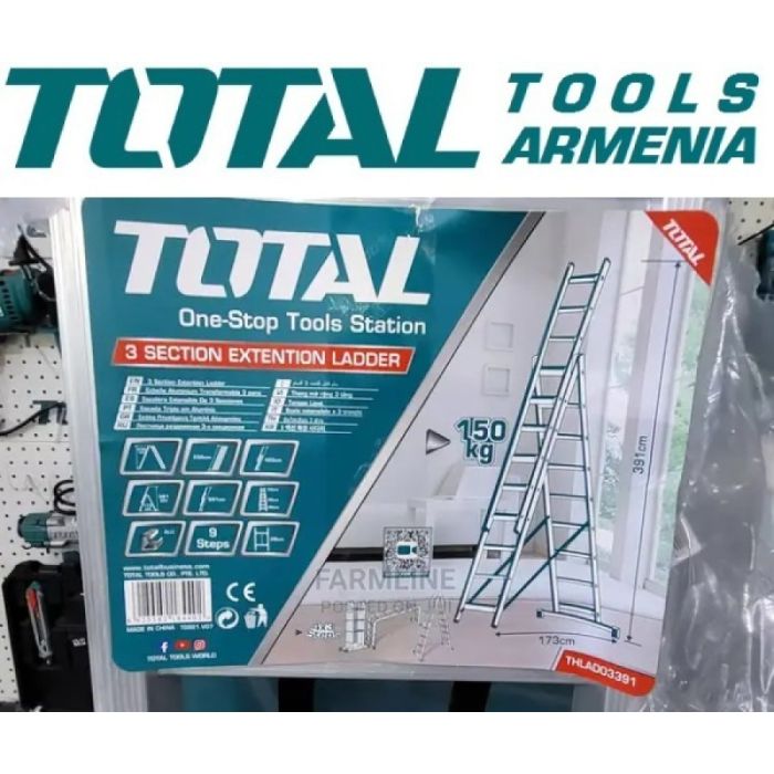 Трехсекционная раздвижная лестница (THLAD03391)