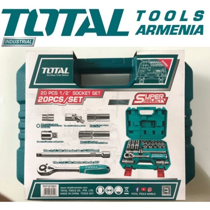 Набор инструмента, 1/2&quot; 20 предметов (THT121201)