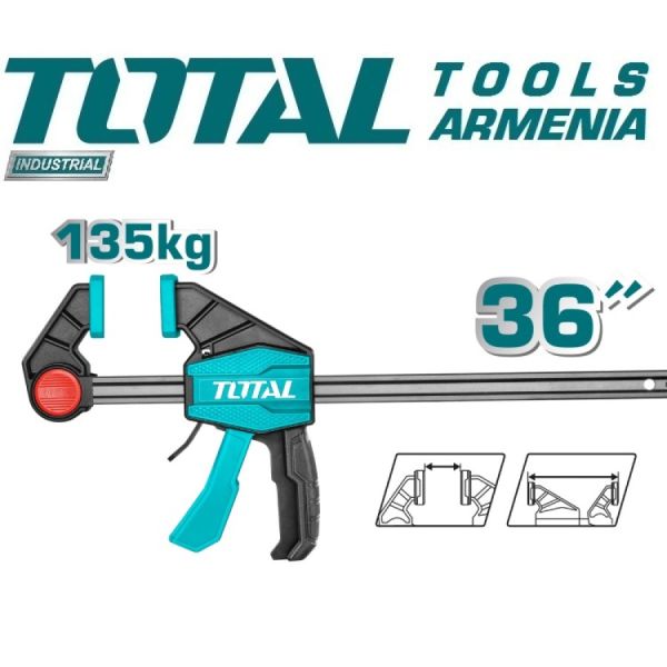 Быстрозажимная струбцина 80x900мм (THT1346803)