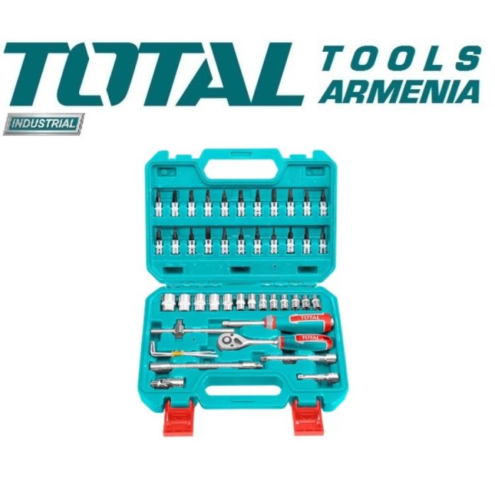 Գործիքների հավաքածու 46 կտոր TOTAL THT141462 100193
