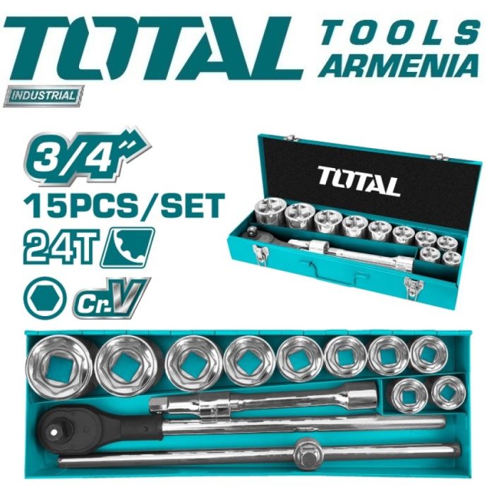 Գլխիկների հավաքածու 3/4 15կտ. TOTAL THT341151 16509