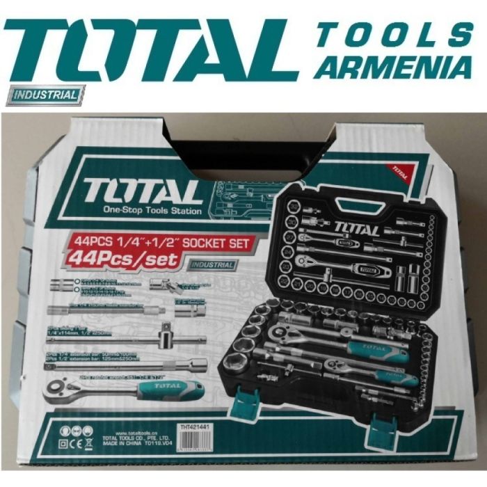 Набор инструмента, 1/2&quot; 1/4&quot; 44 предметов (THT421441)