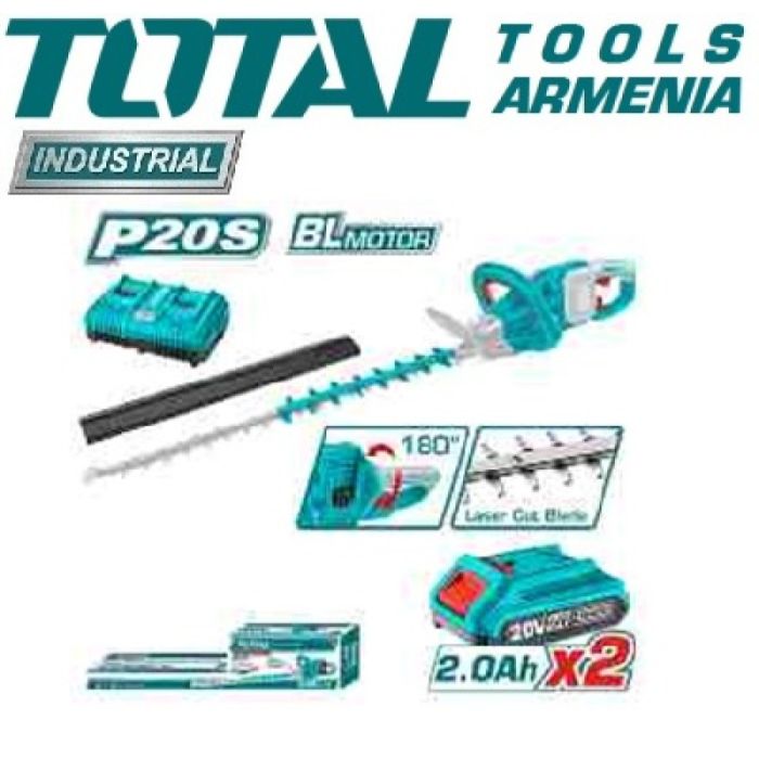 Թուփ էտող գործիք 20 Վ մարտկոցով TOTAL THTLI400282 33927