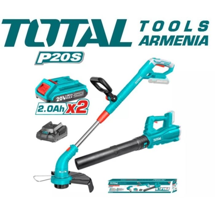 Խոտհնձիչ 20 Վ և օդամղիչ 20 Վ մարտկոցով TOTAL TOSLI23024 33932