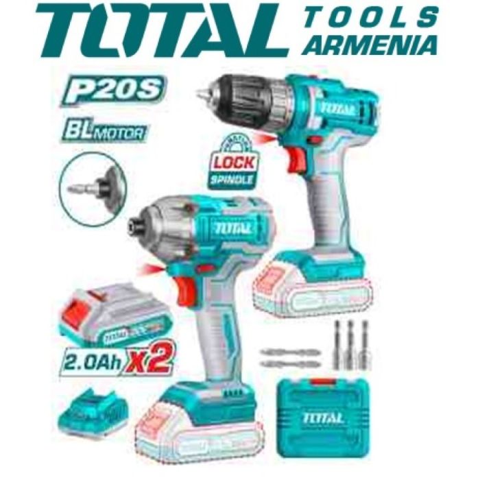 Набор дрели и винтоверта 20В (TOSLI230708)