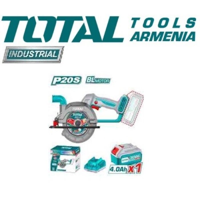 Մարտկոցային Էլեկտրական սղոց շրջանաձև TOTAL TSLI14021 35073