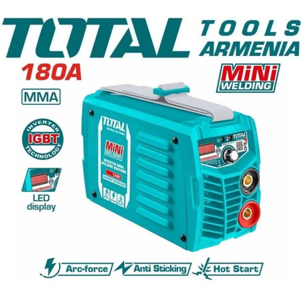 Инверторный сварочный аппарат MMA 180A IGBT  (TW218016)