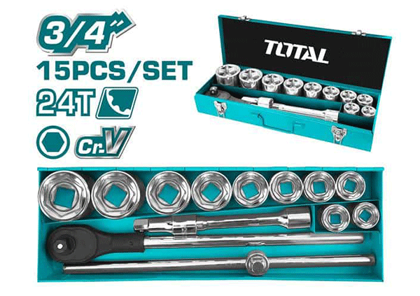 Գլխիկների հավաքածու 3/4 15կտ. TOTAL THT341151 16509