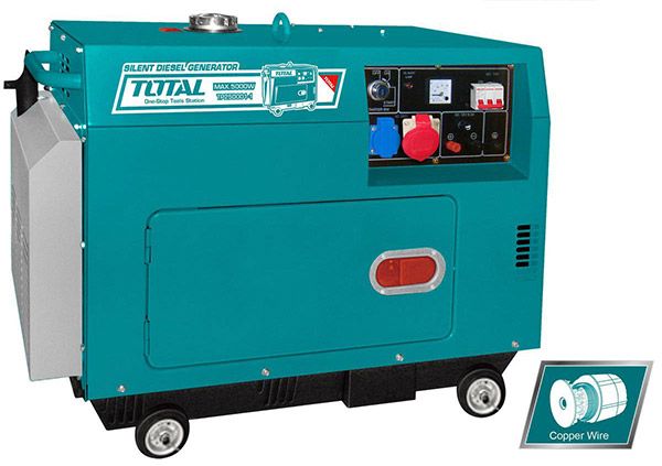 Дизельный генератор (стартер) Бесшумный трехфазный 5000 Вт (Система автоматического управления передачей мощности) (TP250003-1)