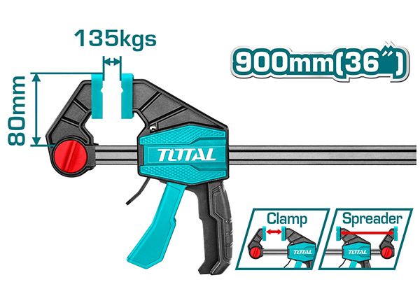 Быстрозажимная струбцина 80x900мм (THT1346803)