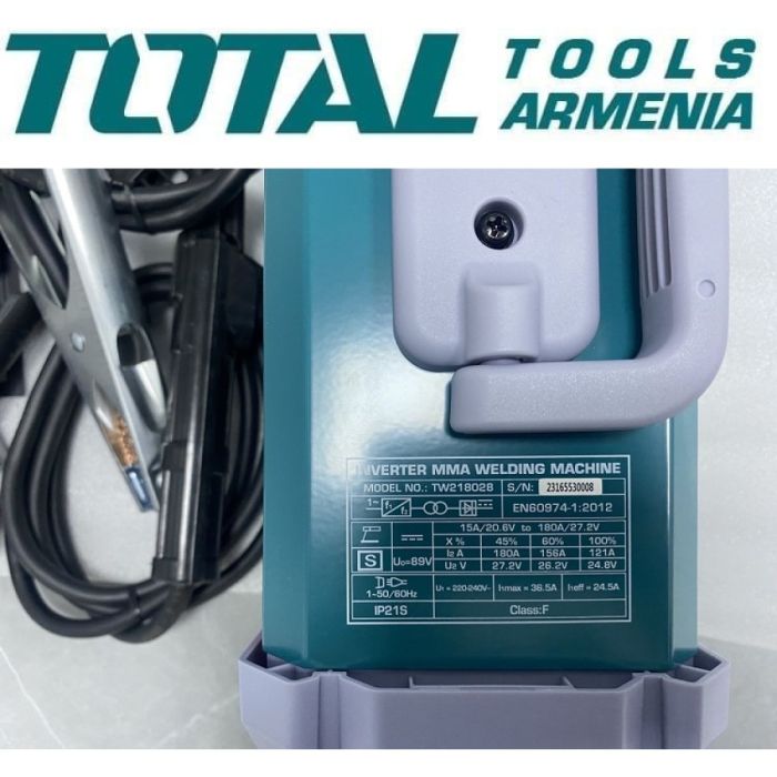 Եռակցման սարք MMA ինվերտորային 180 Ա TOTAL TW218028 34302